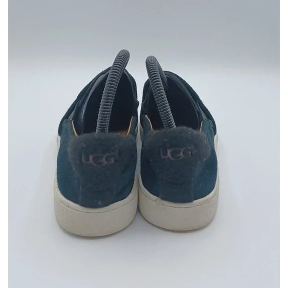 UGG Women's Australia Black Suede Slip On Sneaker size 7.5 - Picture 5 of 9